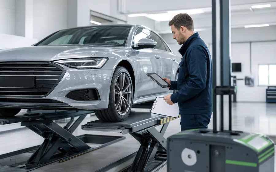 Professionelle Fahrzeuginspektion über DriveCamp Europe Partner in der Schweiz